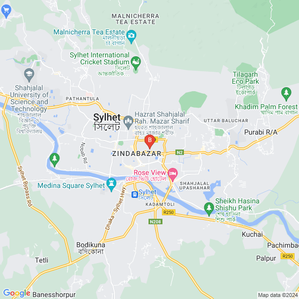 AIMS Education Sylhet location map: City Centre (9th Floor) Zindabazar, Sylhet, Sylhet, Sylhet