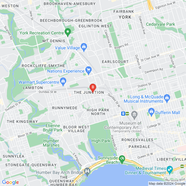 Leon Psychology Clinic location map: 2967 Dundas St. W. Suite 515, Toronto, Ontario, Canada, M6P 1Z2, Toronto, Ontario